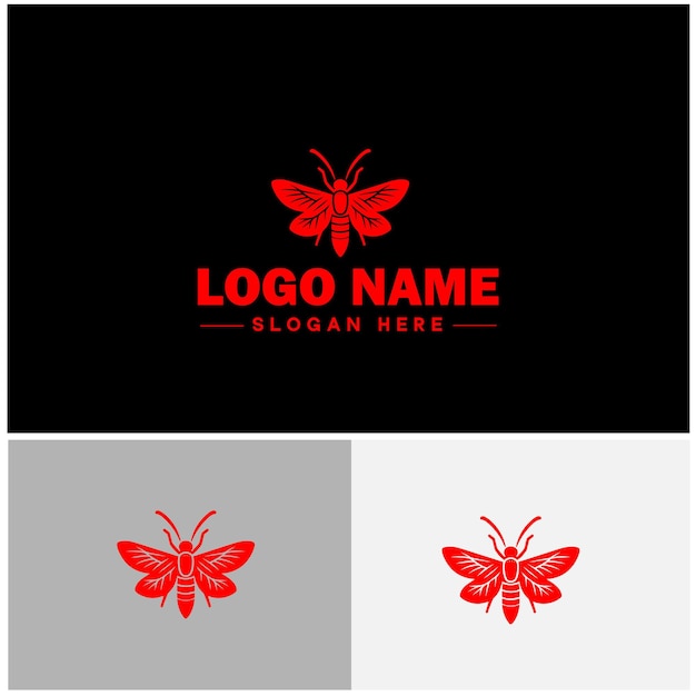 Vector lanternfly logo icon vector for business brand app icon lanternfly insect bee logo template