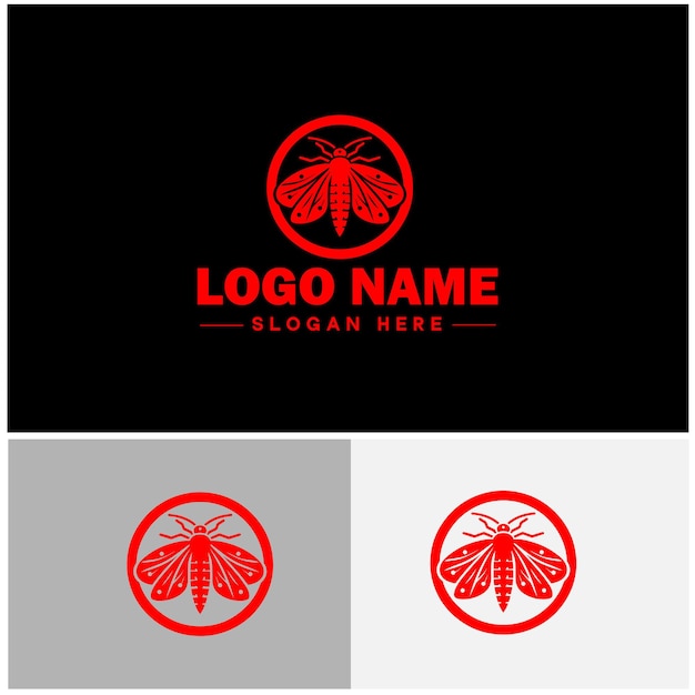 Vector lanternfly logo icon vector for business brand app icon lanternfly insect bee logo template