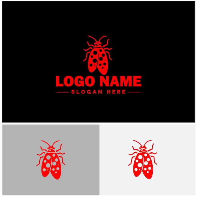 Lanternfly logo icon vector for business brand app icon Lanternfly Insect bee logo template