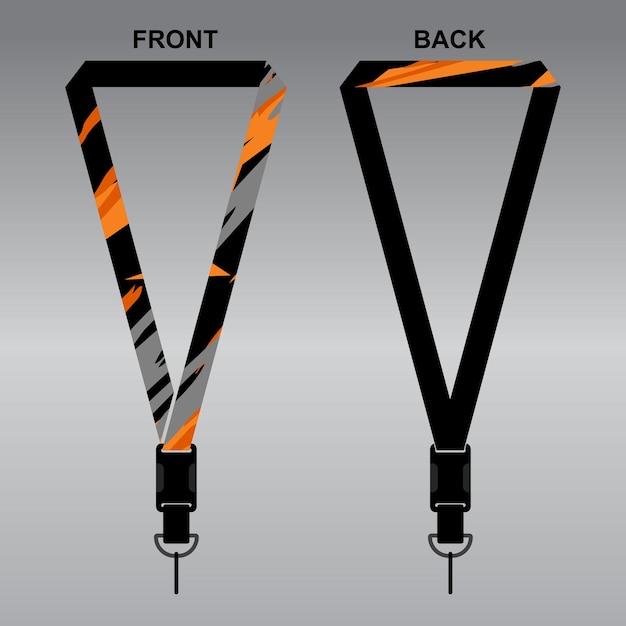 Vector lanyard design inspiration for your company cool nametag rope design eps10 full vector