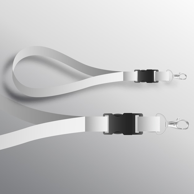 Lanyard mockup display vector achtergrond