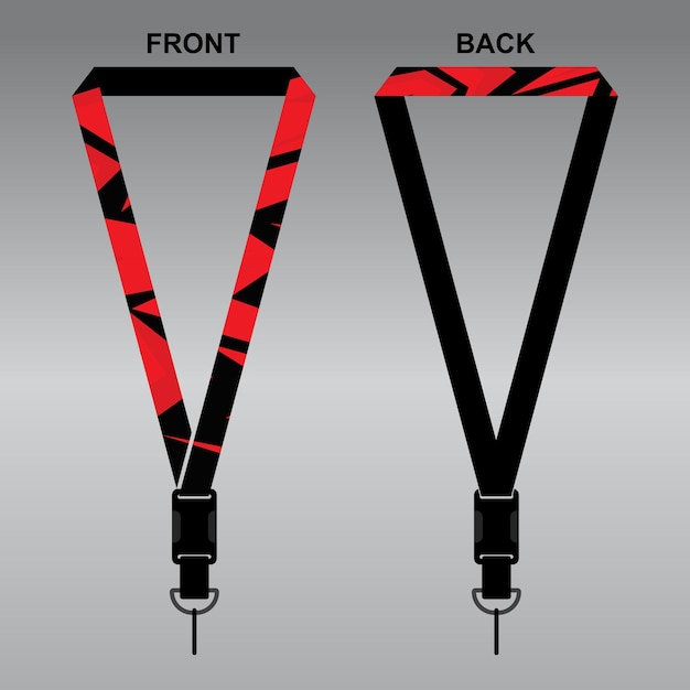 Lanyard Template Design For Company Purposes And More