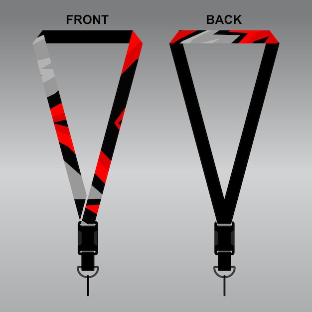 Lanyard Template Design For Company Purposes And More