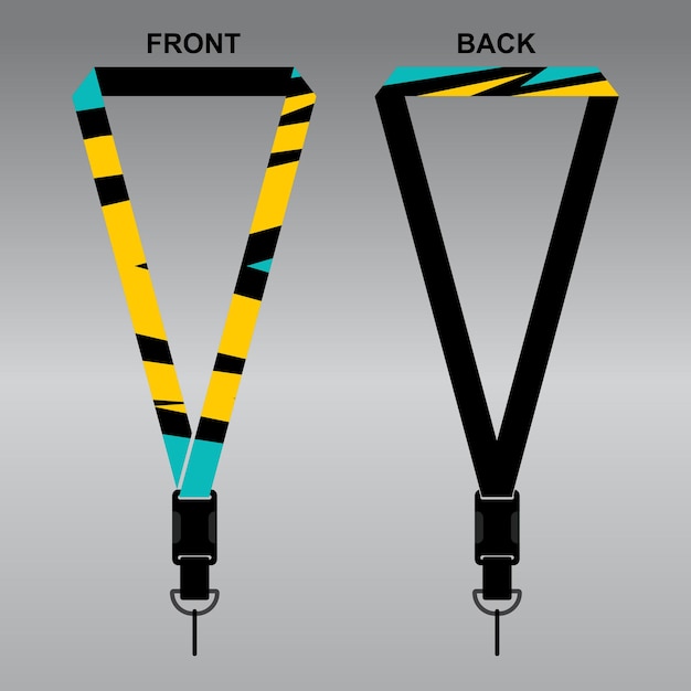 Lanyard template design for company purposes and more