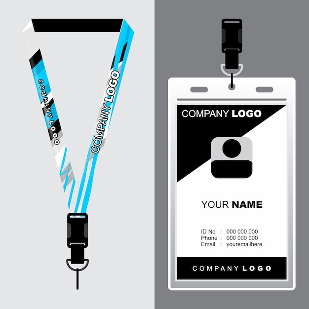 Lanyard Template Design For Company Purposes And More