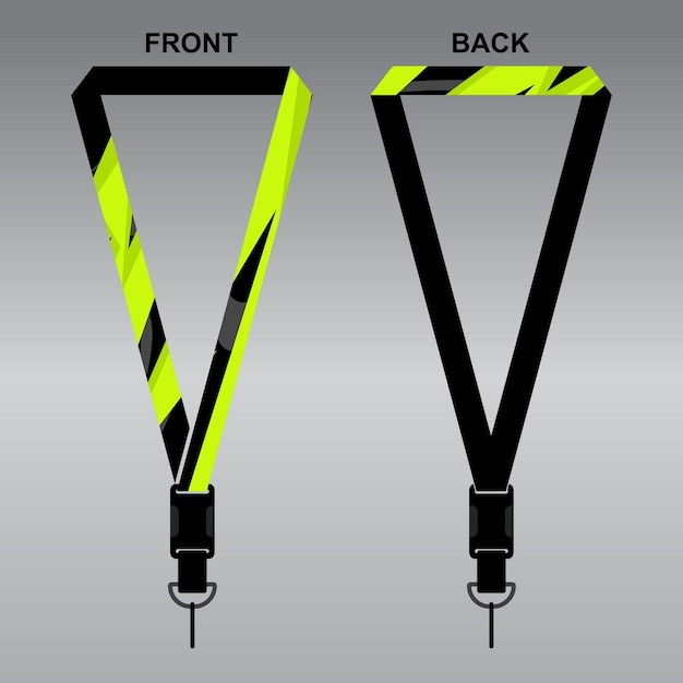 Lanyard template design for company purposes and more