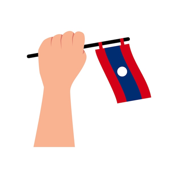 Laos Element Onafhankelijkheidsdag Illustratie Ontwerp Vector