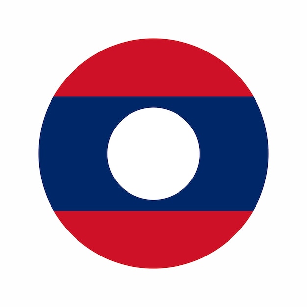 Laos flag simple illustration for independence day or election