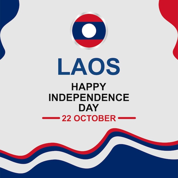 laos independence day vector design