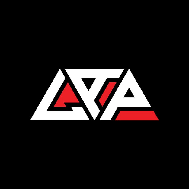 lap triangle letter logo design with triangle shape lap triangle logo design monogram lap triangle vector logo template with red color lap triangular logo simple elegant and luxurious logo lap