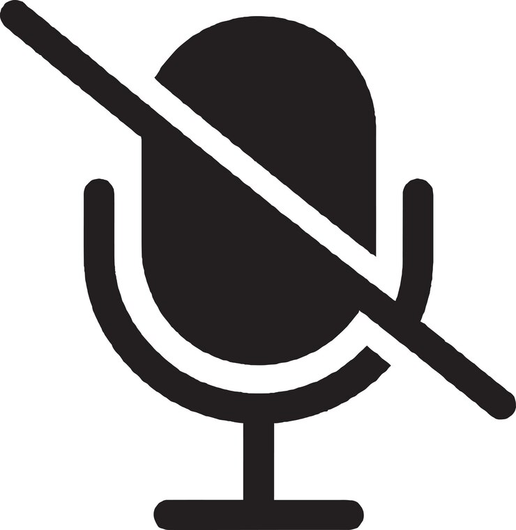 Lapel Microphone Vector Logo Icon
