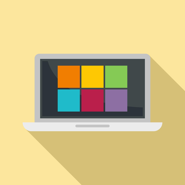 Laptop afstandsbediening pictogram Vlakke afbeelding van Laptop afstandsbediening vector pictogram voor webdesign