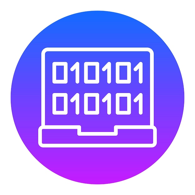 Laptop Coding Vector Icons