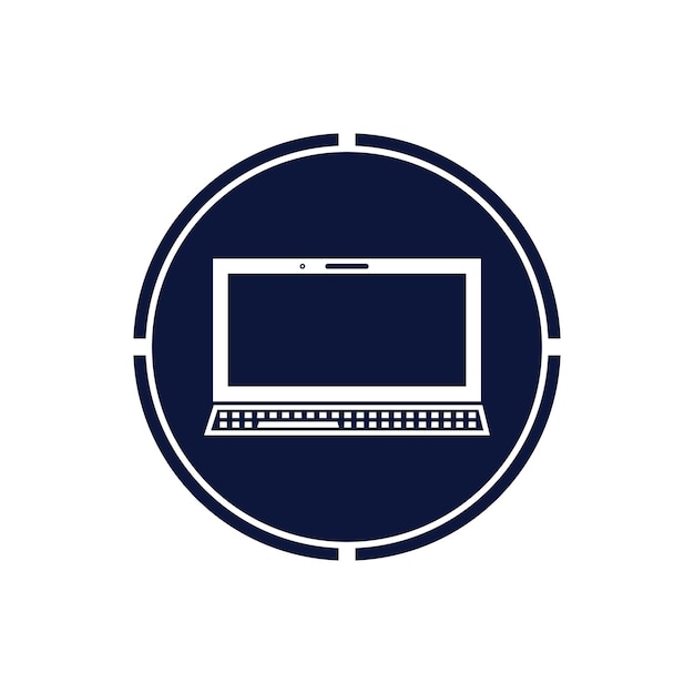 Laptop computer icon Template