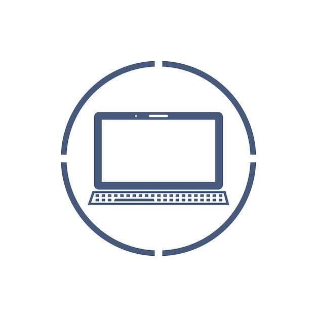 Laptop computer icon Template