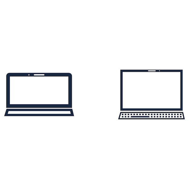 Laptop computer icon Template