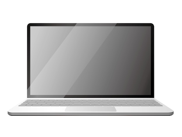 Laptop computer isolated on white background