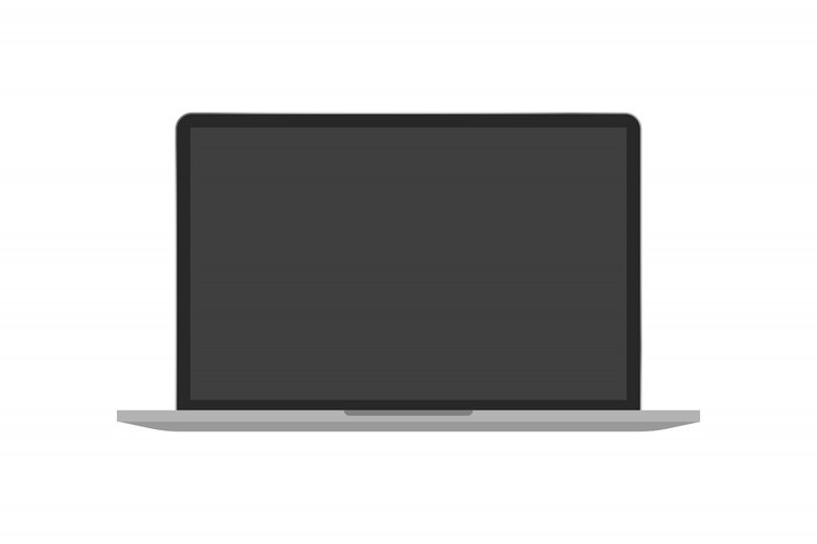 Vector laptop device isolated