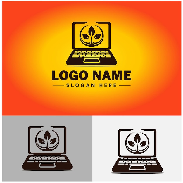Вектор Икона ноутбука laptop repair веб-сайт дизайн логотипа приложения пользовательский интерфейс современный плоский бизнес векторный логотип