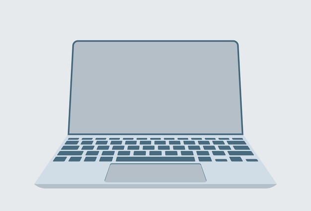 Laptop image Vector illustration on modern style