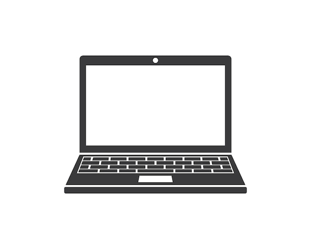 Laptop logo icon vector illustration