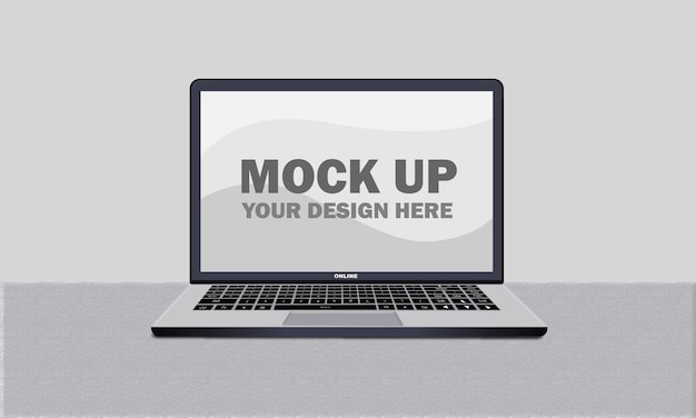 Laptop mock up design moderno