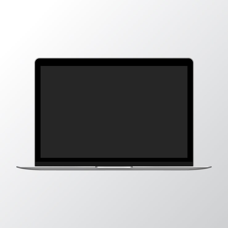 Vector ノートパソコンのモックアップ