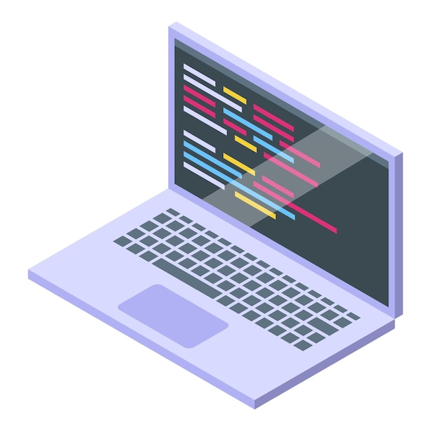 laptop showing programming code on screen for software development