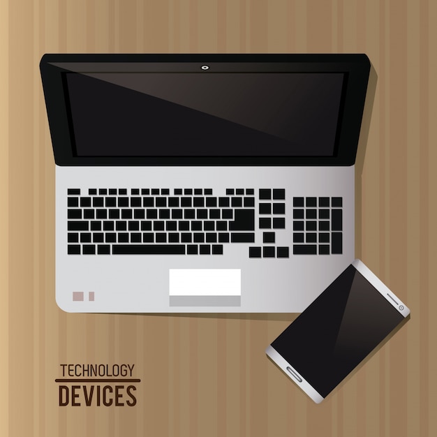 Laptop and smartphone icon