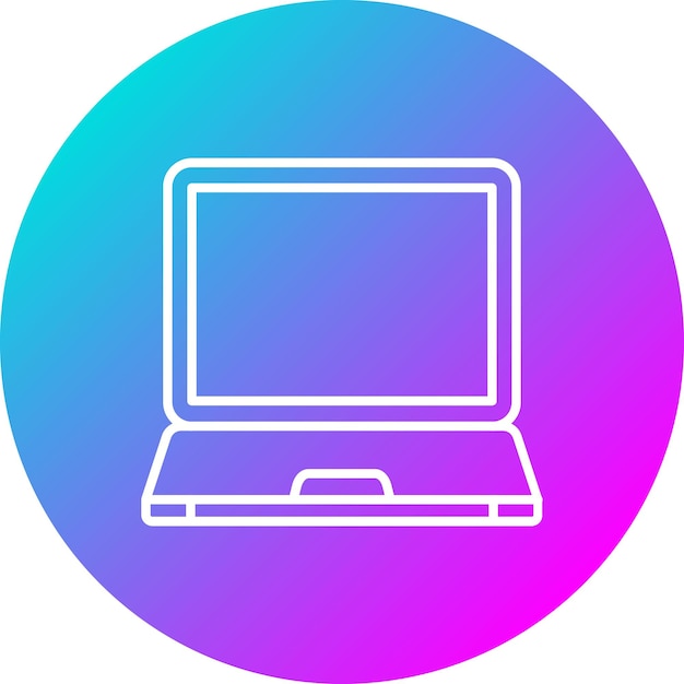 Laptop vector icon Can be used for Computer and Hardware iconset