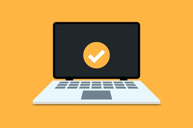 Laptop vector laptop logo icoon vector illustratie