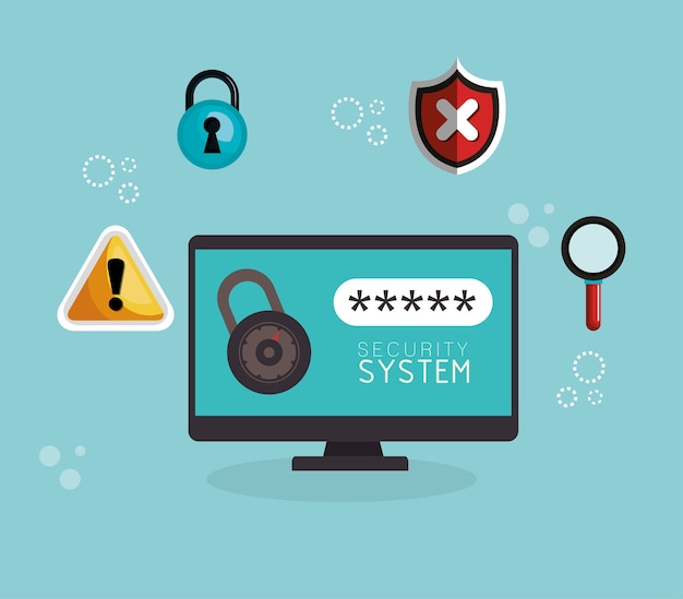 laptoptechnologie beveiligingssysteemgegevens