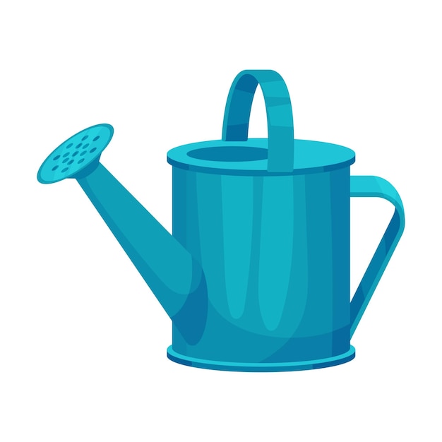 Large garden watering can vector illustration on a white background