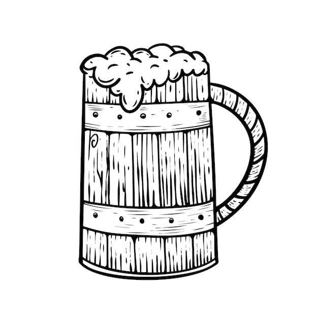 a large mug of beer with the number 3 on it