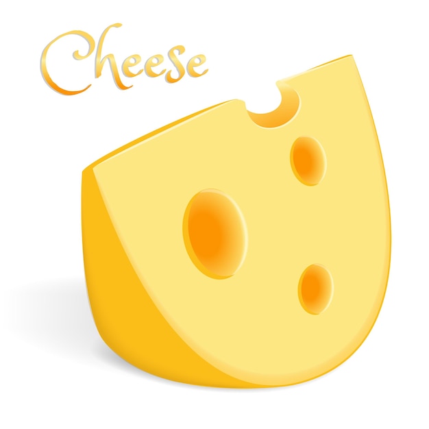 A large piece of cheese