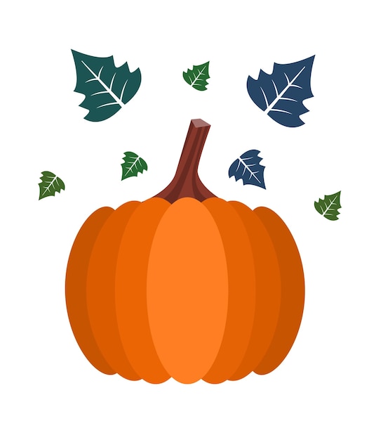 Вектор Большая тыква счастливый хэллоуин хэллоуин открытка хэллоуин плакат дизайн тыквы украшение тыквы