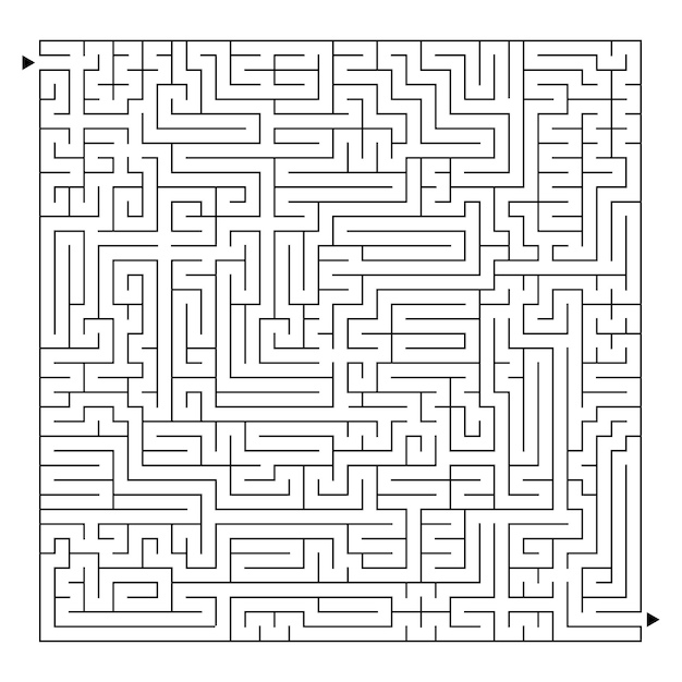 A large square labyrinth