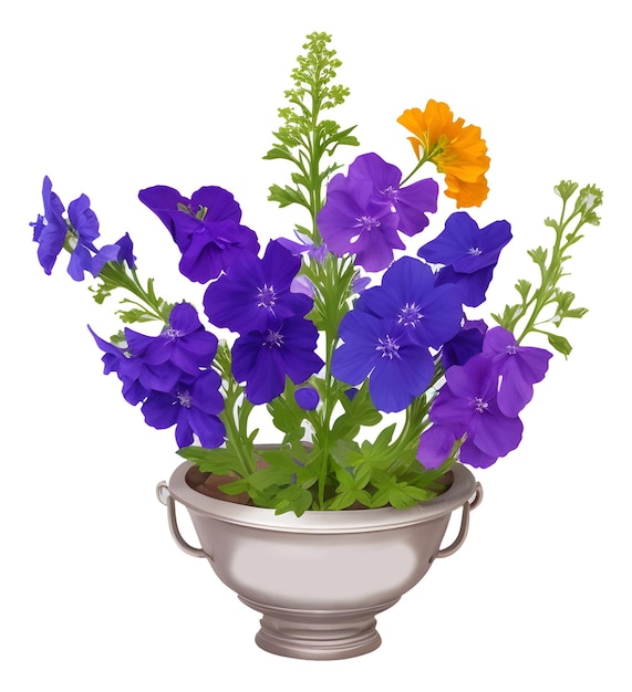 Larkspur Flower logo