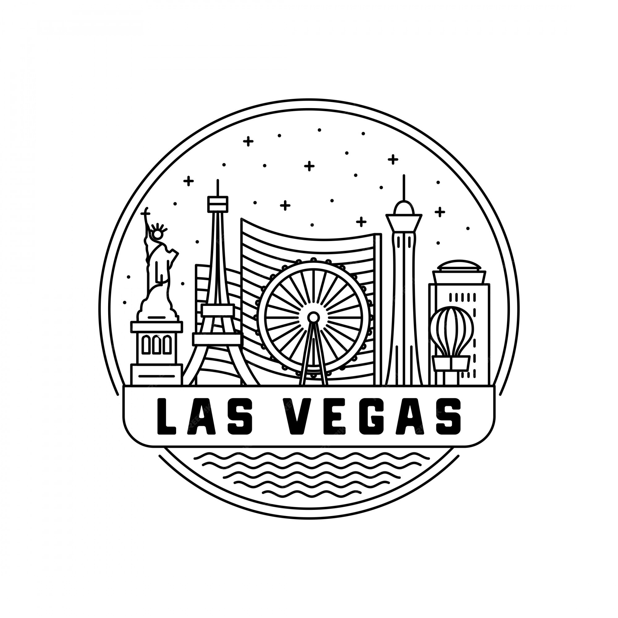 Vector logo for Las Vegas - Stock Illustration [75397988] - PIXTA