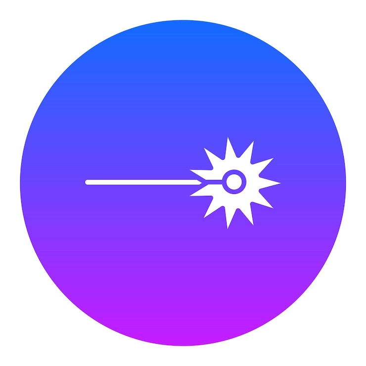 Vector laser beam icon