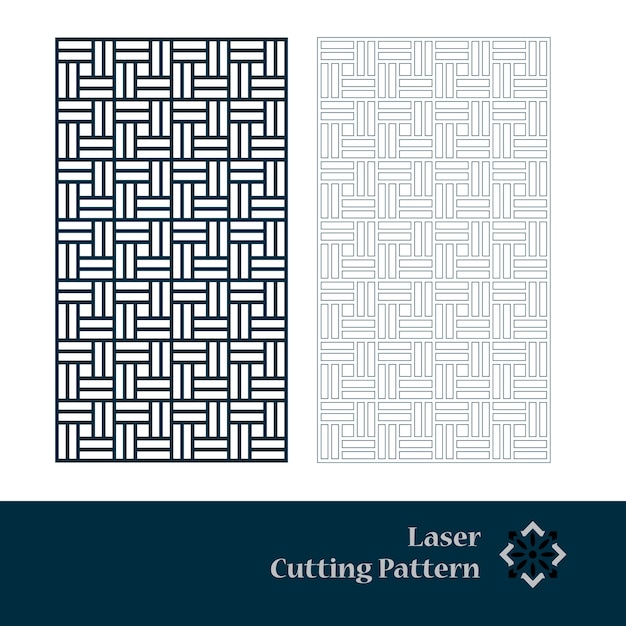 Laser and cnc cut template pattern, Metal cutting or wood carving, panel design