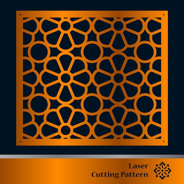 Laser and cnc cutting panels template