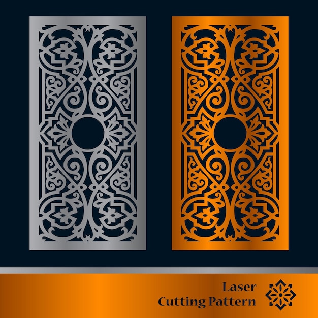 Laser and cnc cutting panels template