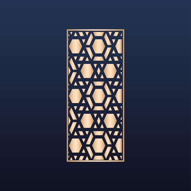 Laser cut islamic pattern - Laser cut decorative panel set with lace pattern square templates cnc