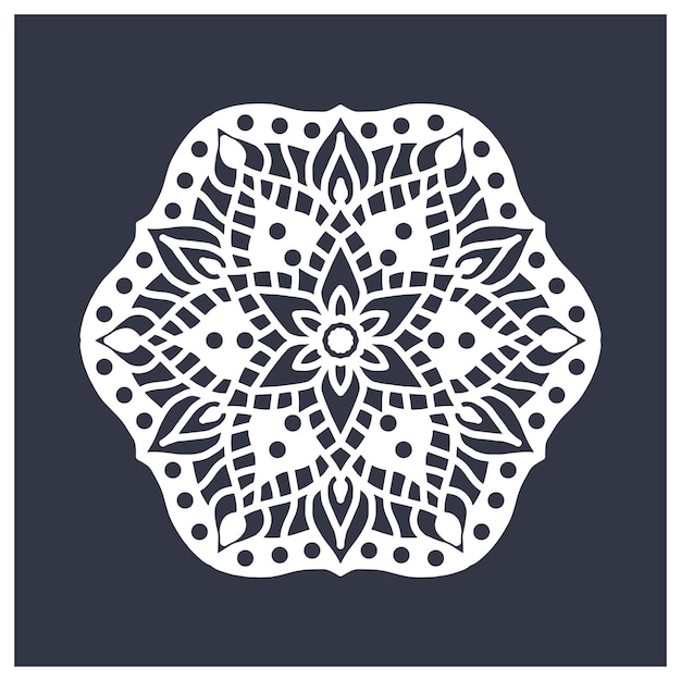 laser cut Mandala pattern.