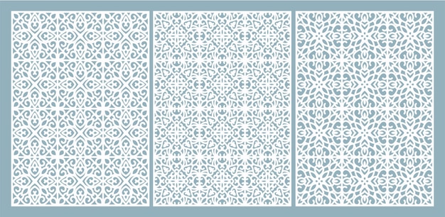 Laser cut panel geometric islamic pattern CNC cutting wall art home interior decor