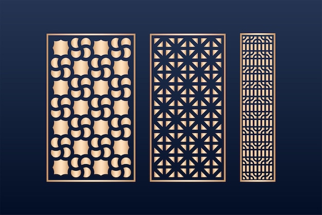 Laser cut panel template