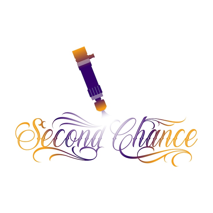 Vector laser pen typography color lasering