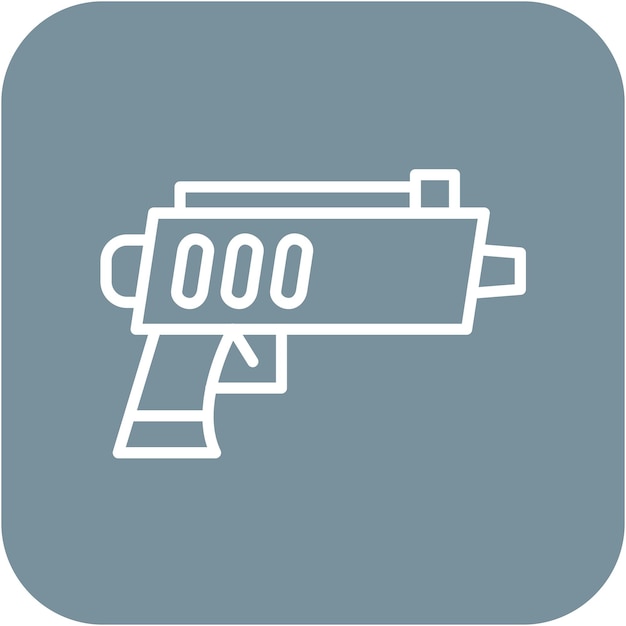 Vector laser tag vector icon can be used for bowling iconset