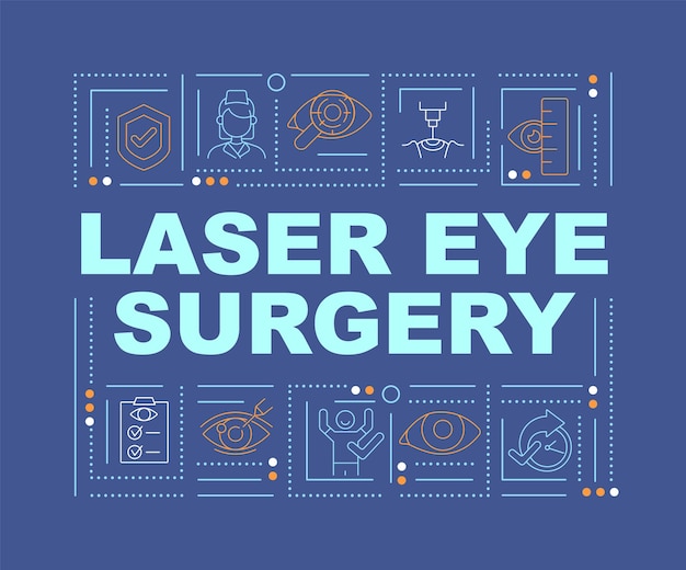 Laserchirurgie woord concepten banner